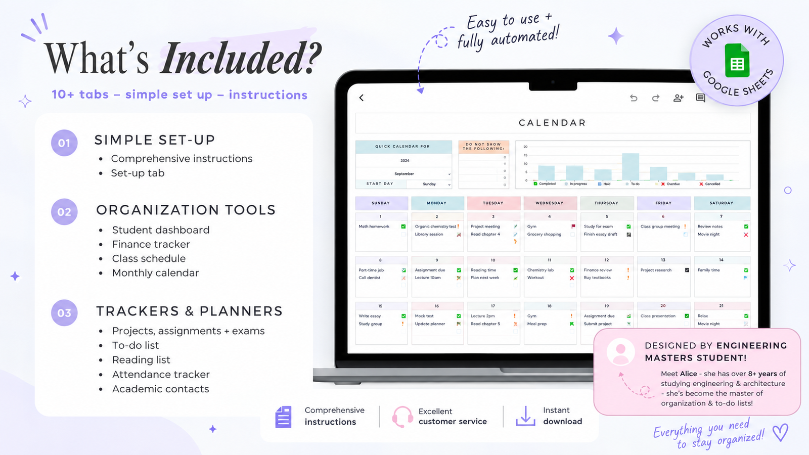 What's included in the Gen Z Student Planner